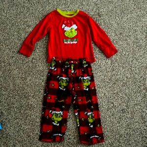 Dr. Seuss Grinch pajamas, fleece pants size 4T
